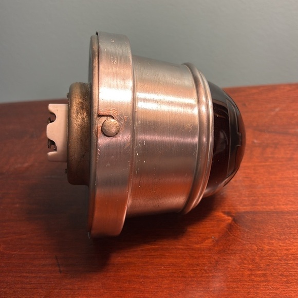 Vintage Wall Mount Red Glass EXIT Light Circa 1920-30’s - Picture 8 of 8